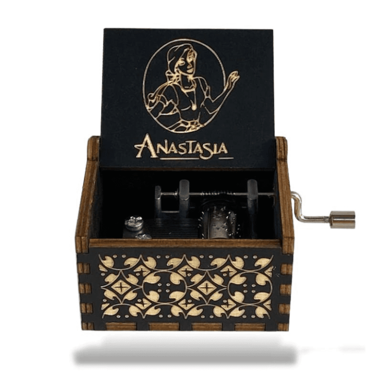 Anastasia Muziekdoosje Met Zwengel Zwart 2