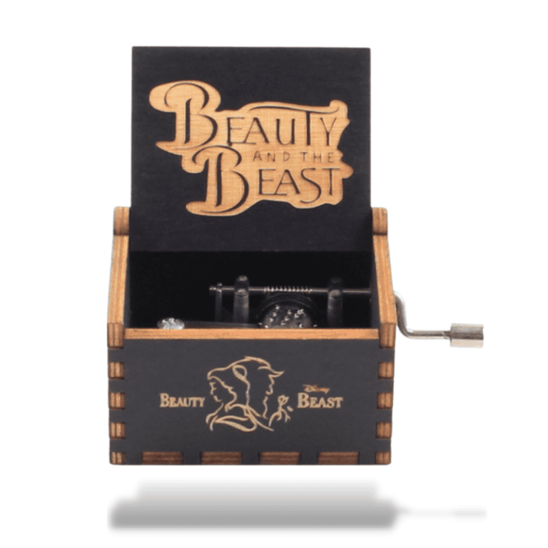 Belle En Het Beest Muziekdoosje Zwart