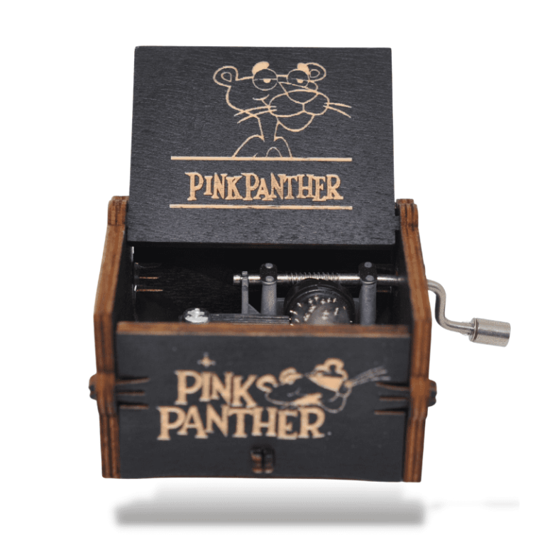De Roze Panter Muziekdoosje Zwart