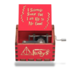 Harry Potter Houten Muziekdoosje Rood