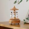 Houten Danseres Muziekdoosje 2
