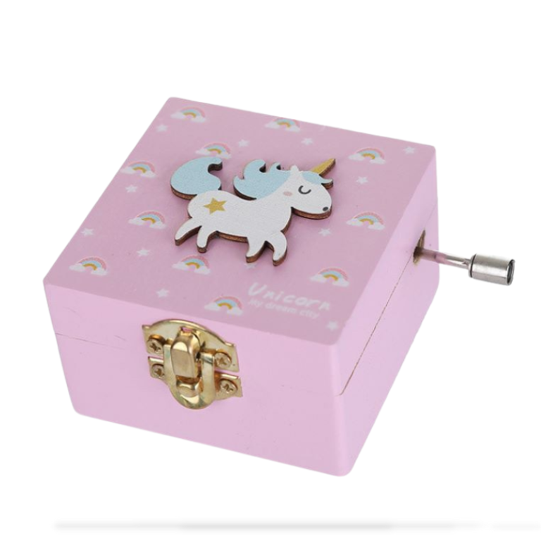 Licorne Muziekdoosje Roze